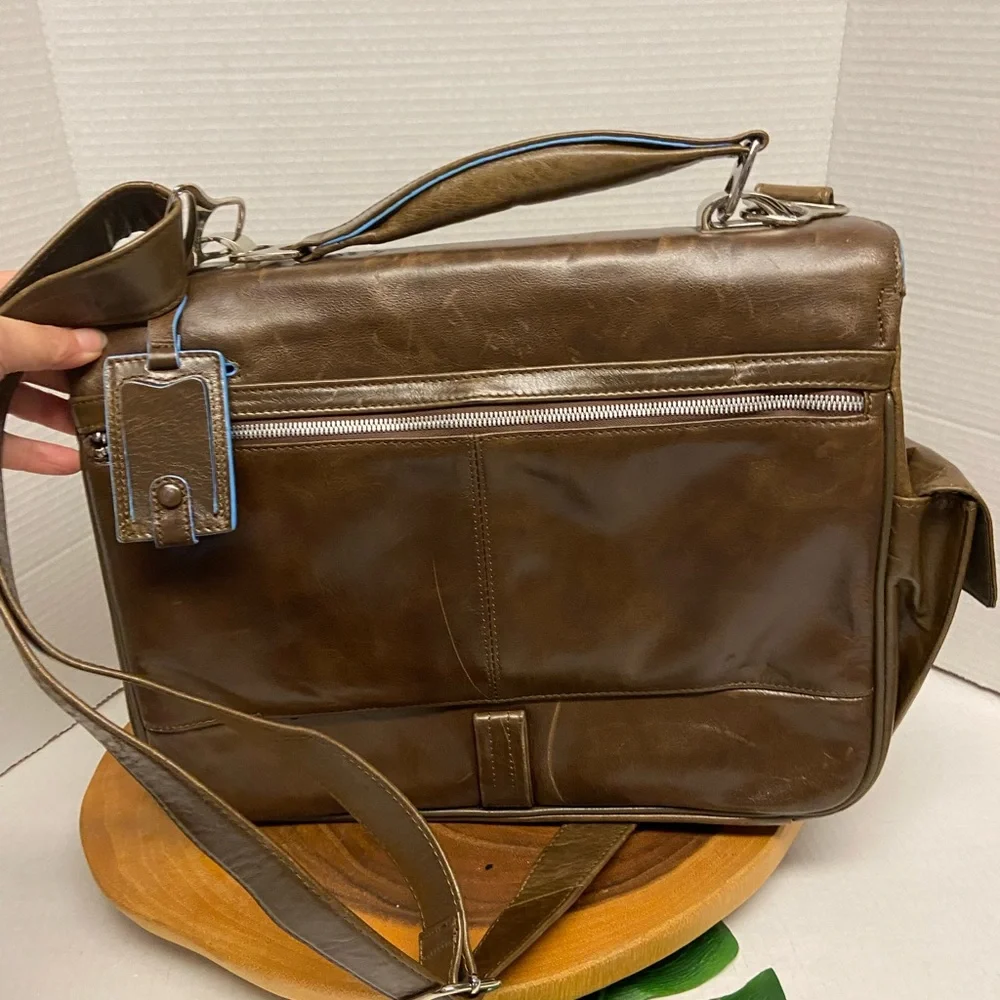 Piquadro Leather Lap Top Bag